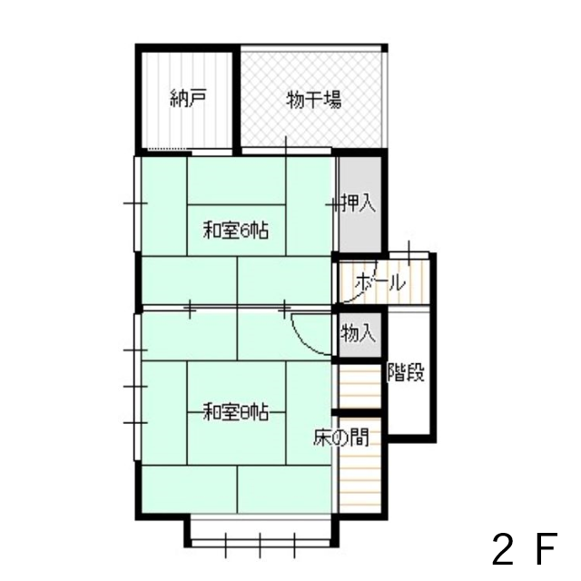 売建物（鶴江-中村様）間取図2F